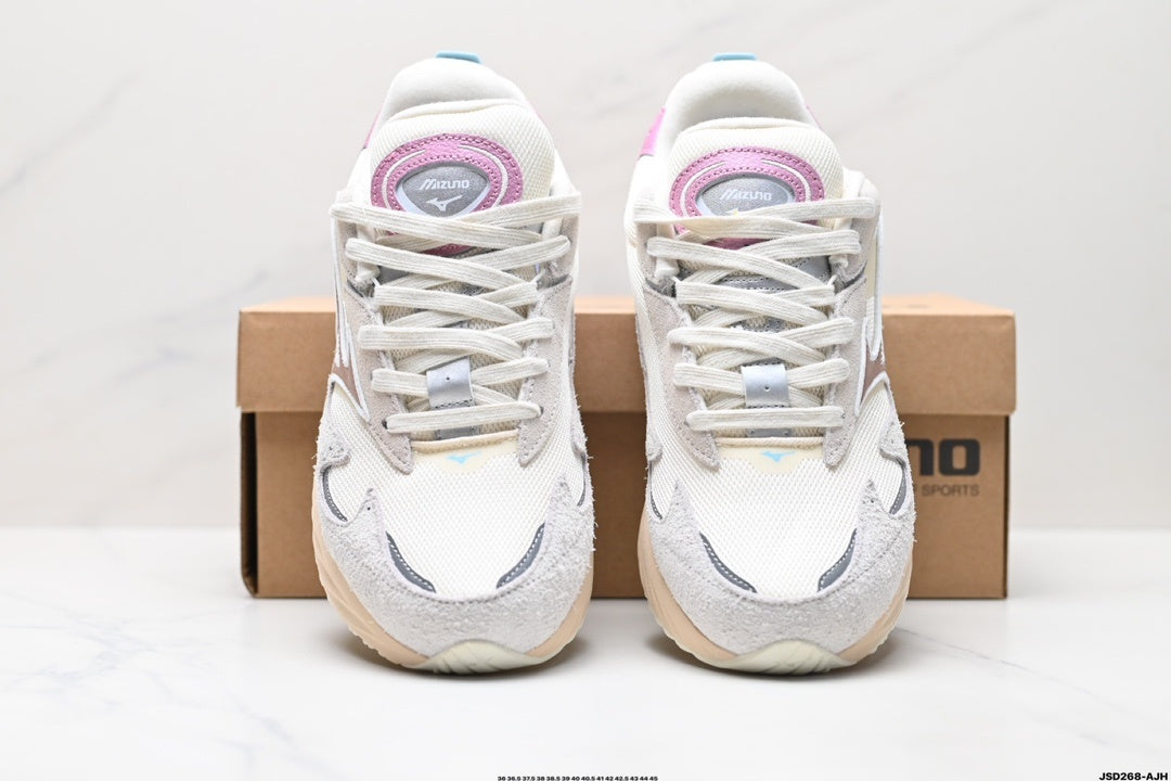Mizuno Wave Rider β Retro Sneaker | White Pink Lavender | D1GA242701
