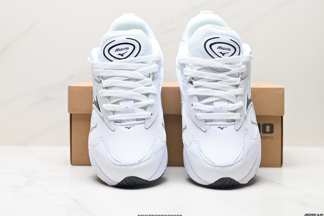 Mizuno Speed Sportstyle Retro Runner | White Black | D1GA330801
