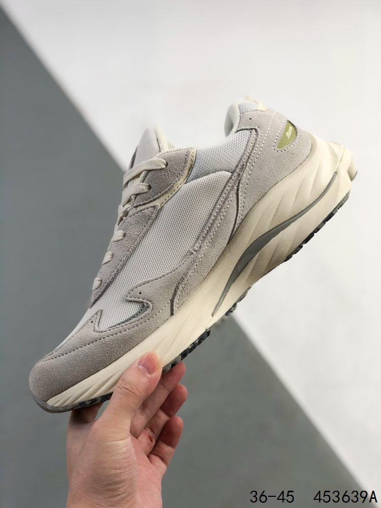 Mizuno Wave Rider β Retro Sneaker | Cream White Silver | D1GA330903