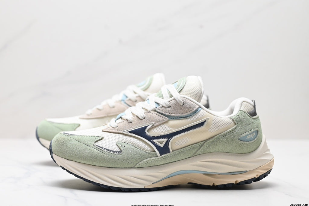 Mizuno Wave Rider β Retro Sneaker | White Mint | D1GA242401