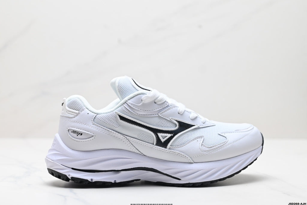Mizuno Speed Sportstyle Retro Runner | White Black | D1GA330801