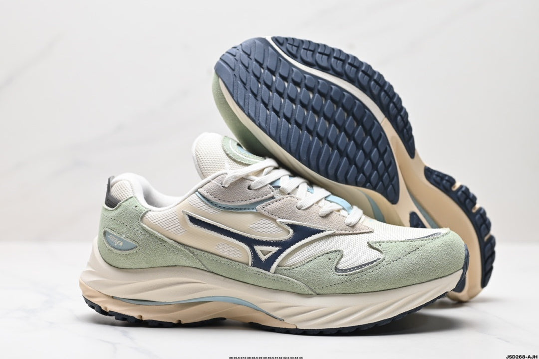 Mizuno Wave Rider β Retro Sneaker | White Mint | D1GA242401