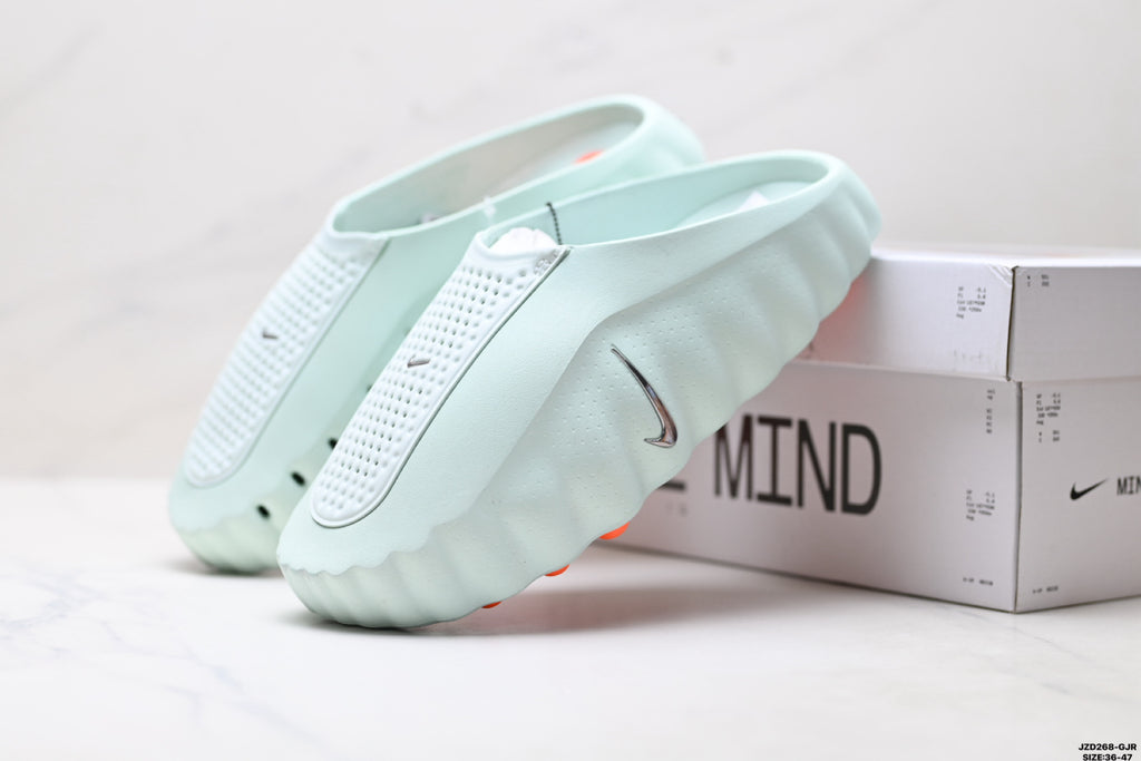 Nike Mind Body 001 Recovery Slide | Mint Green Orange | HQ4309-300