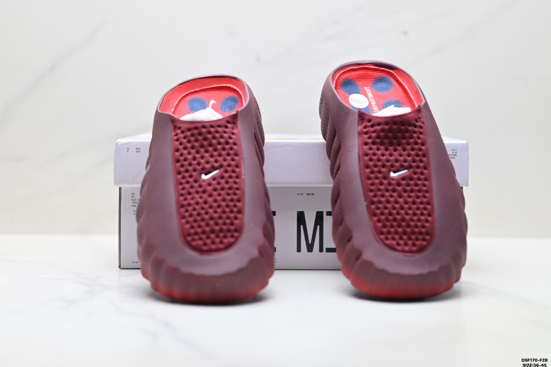 Nike Mind Body 001 Recovery Slide | Burgundy Navy | HQ4307-601