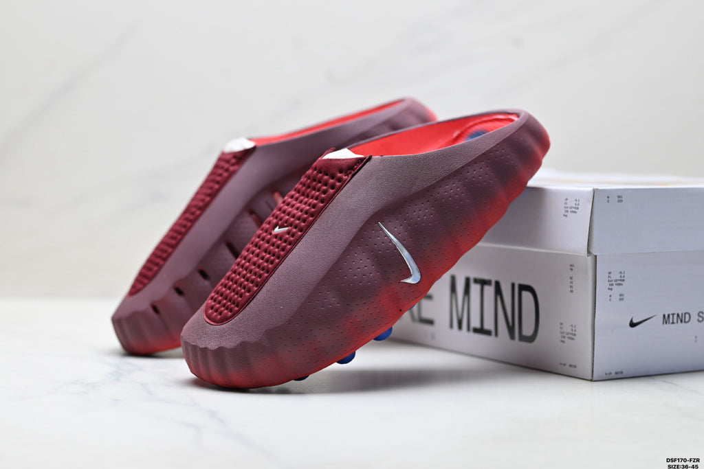 Nike Mind Body 001 Recovery Slide | Burgundy Navy | HQ4307-601