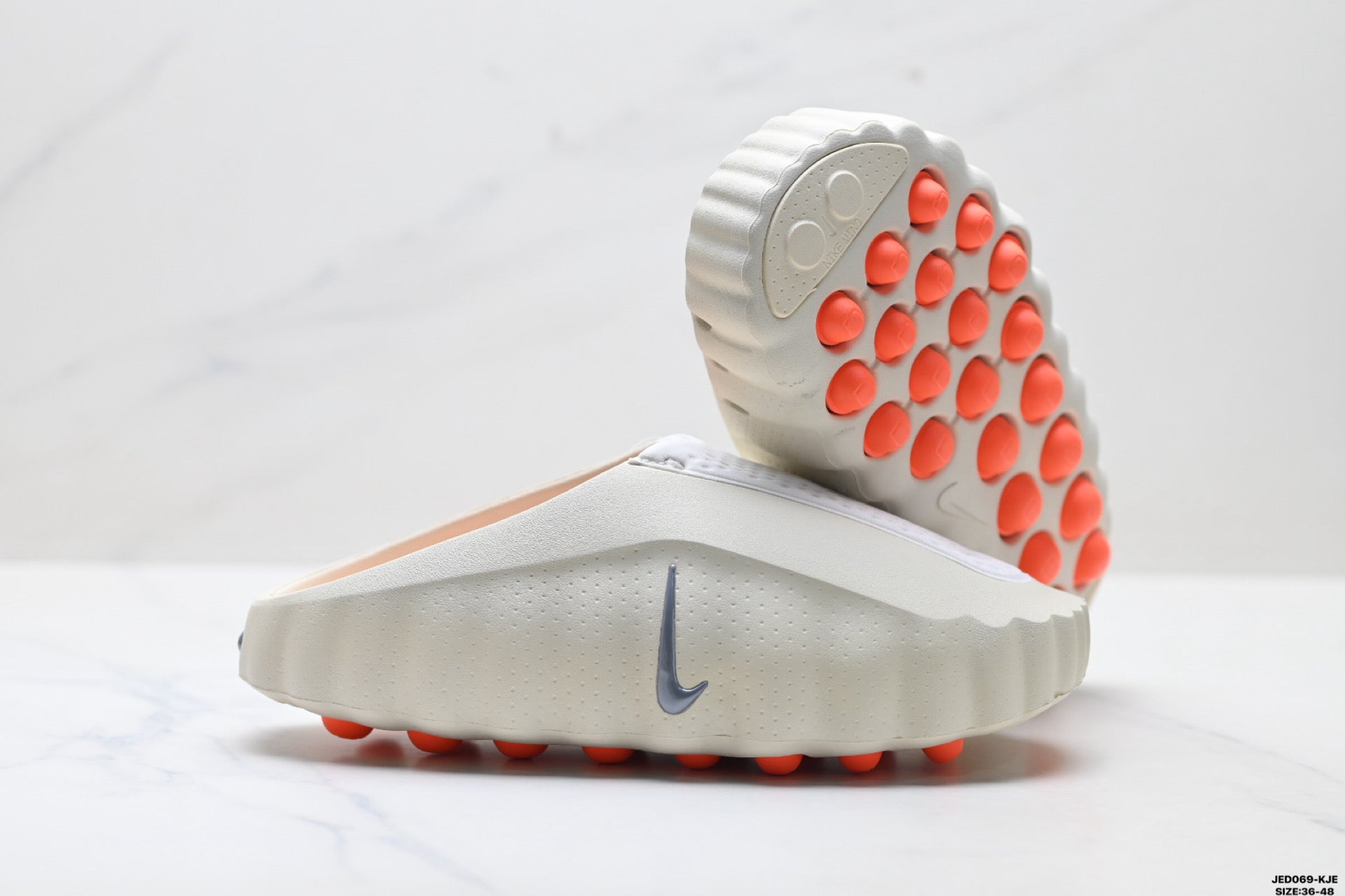 Nike Mind Body 001 Recovery Slide | Bone White Orange | HQ4307-002