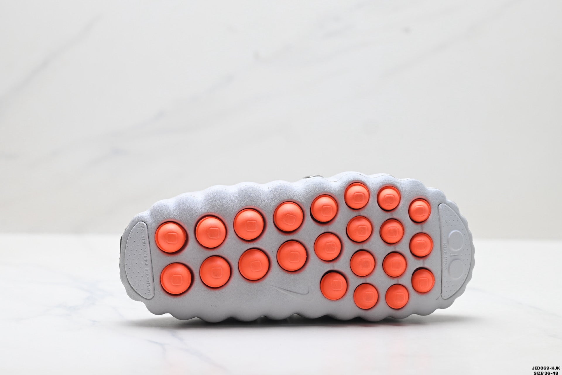 Nike Mind Body 001 Recovery Slide | Wolf Grey Orange | HQ4307-003