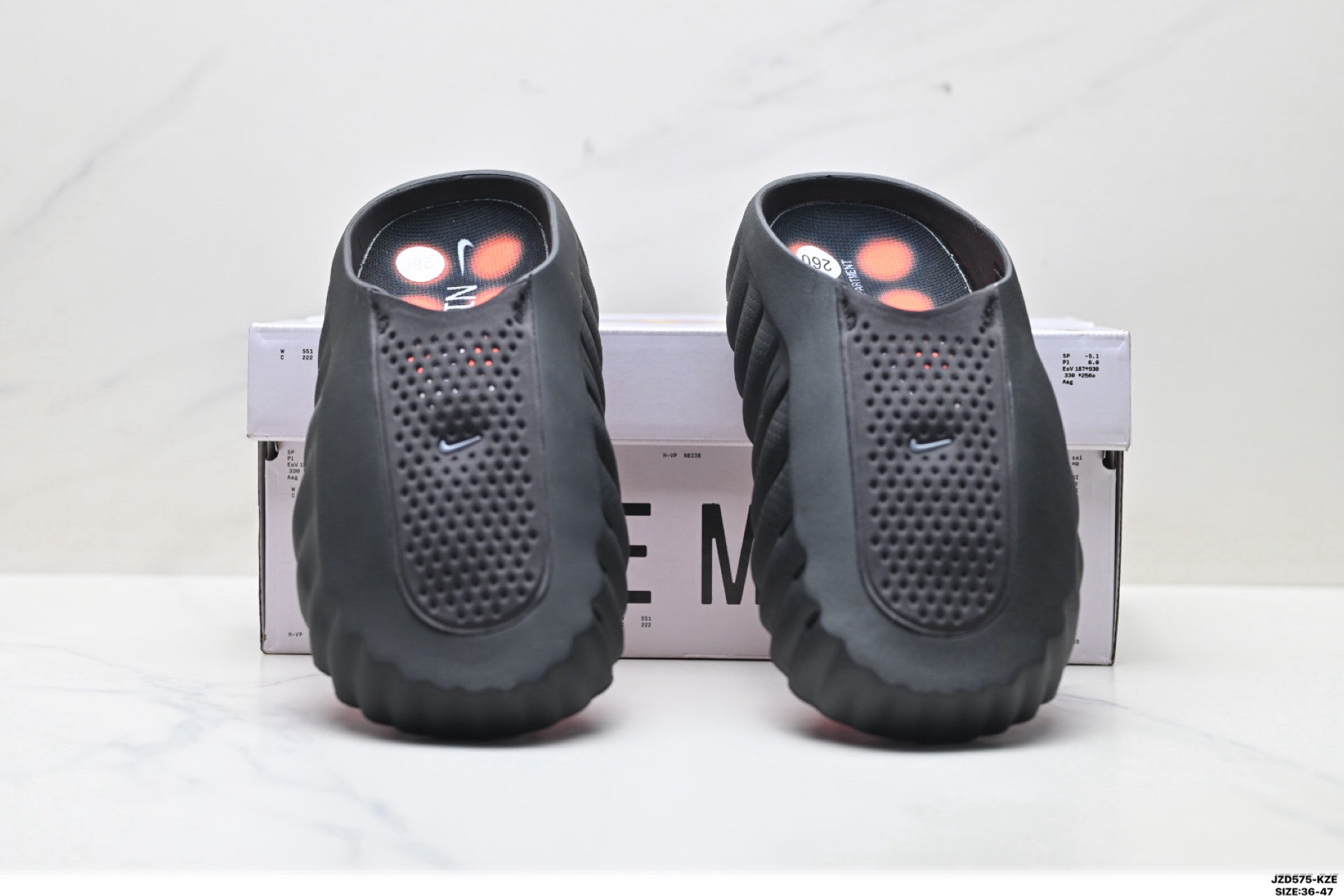 Nike Mind Body 001 Recovery Slide | Black Orange | IQ8502-001