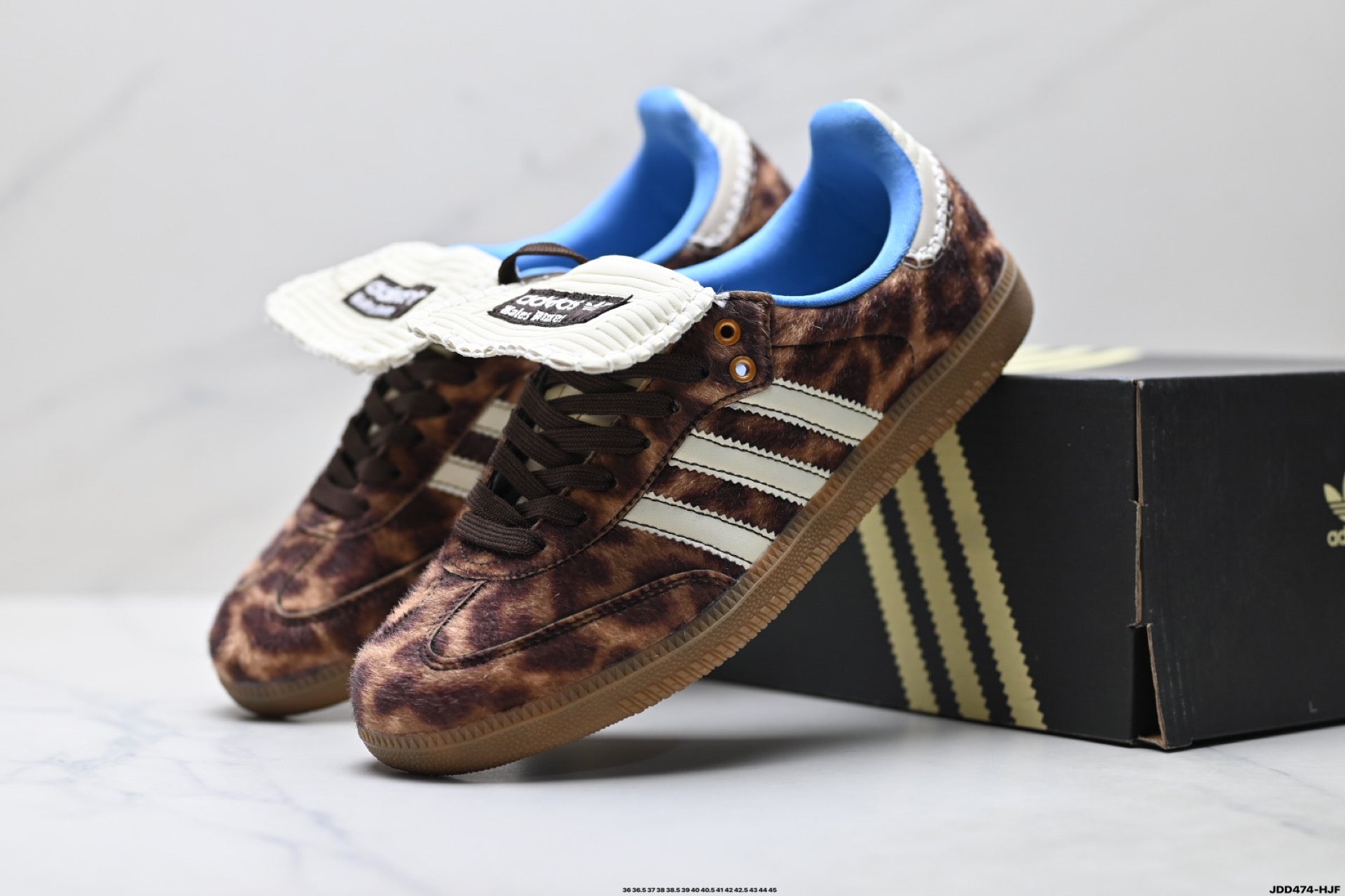 Adidas Originals x Wales Bonner Samba OG | Leopard Sky Blue | IE0586