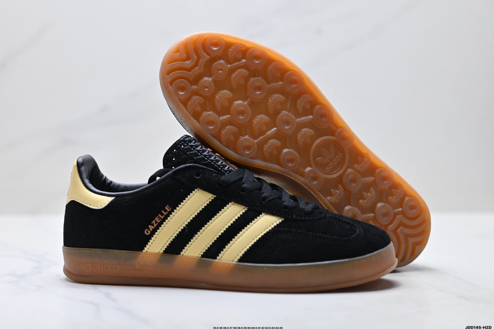 Adidas Originals Gazelle | Black Gold Gum | IG1499