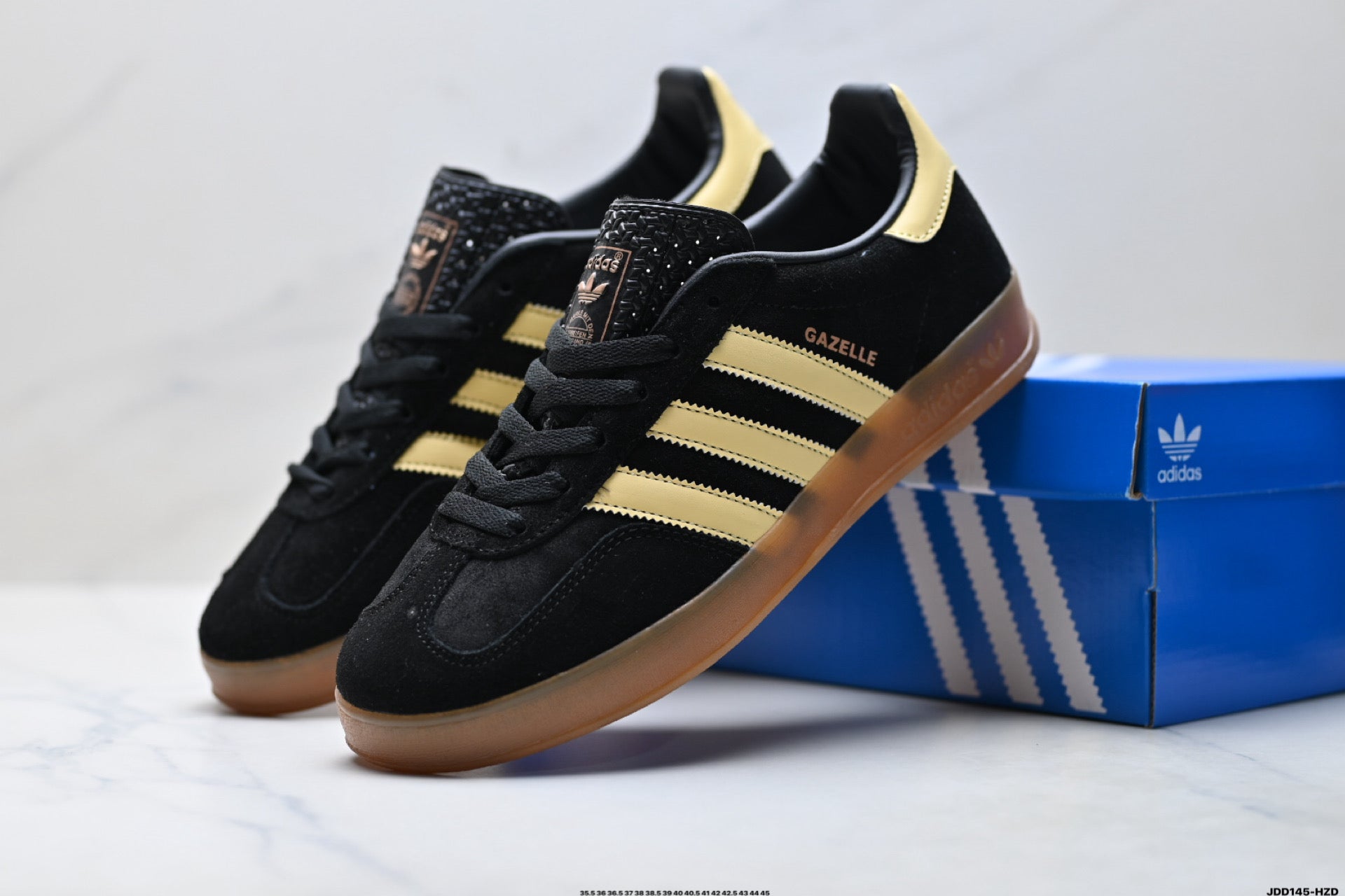 Adidas Originals Gazelle | Black Gold Gum | IG1499