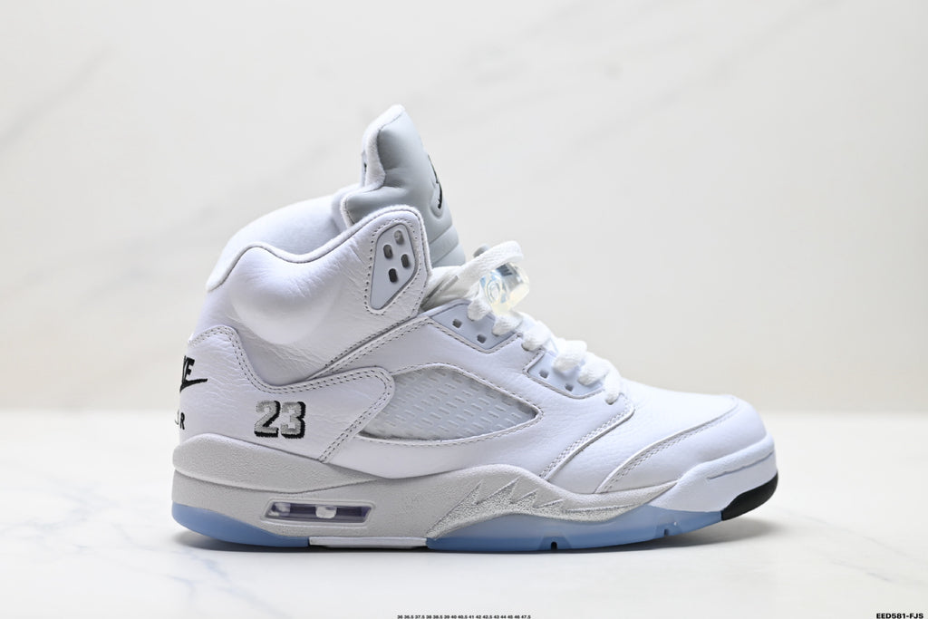 Air Jordan 5 Retro | White Metallic Silver | HQ7978-103