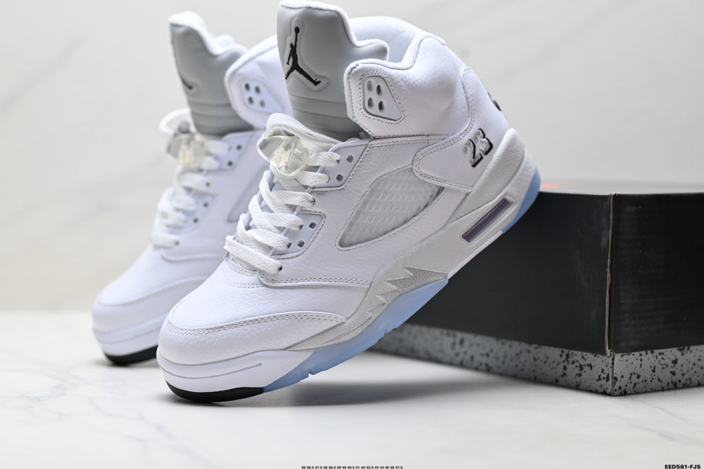 Air Jordan 5 Retro | White Metallic Silver | HQ7978-103