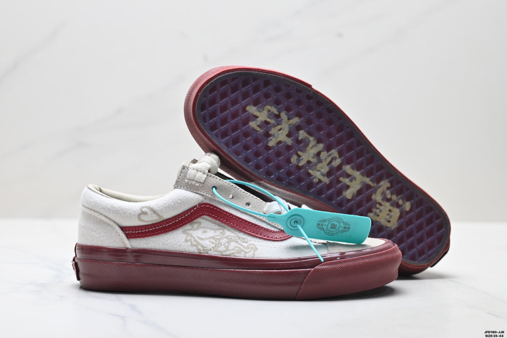 Vans × Bolin LX Old Skool 36 | Year of the Horse | Marshmallow Burgundy | VN000EJUHRW