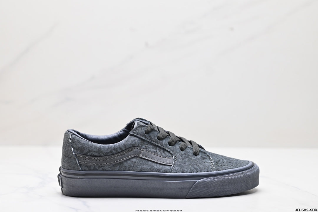 White Mountaineering × Vans Sk8 | Triple Black Botanical | VN000BVXY50