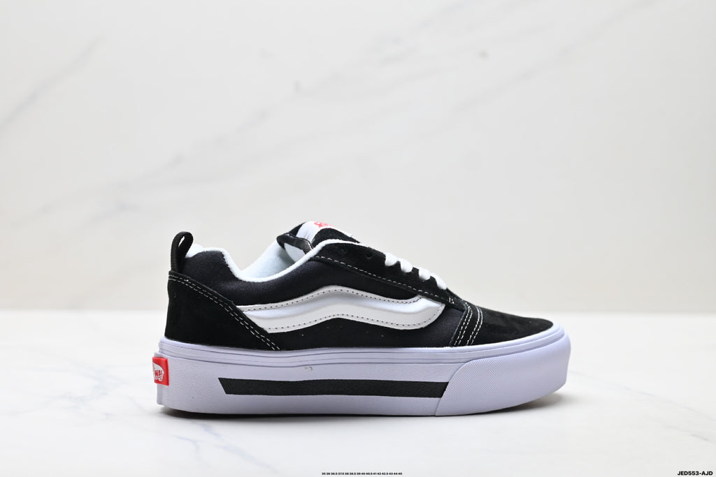 Vans Knu-Skool | Black White Canvas | VN000CP6BA2