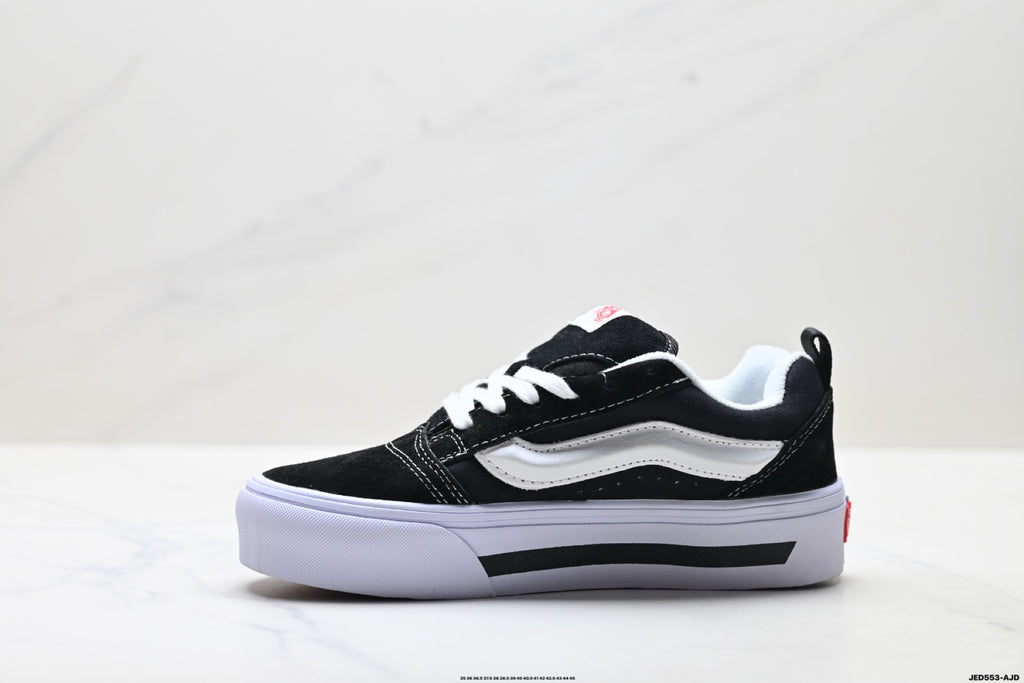 Vans Knu-Skool | Black White Canvas | VN000CP6BA2