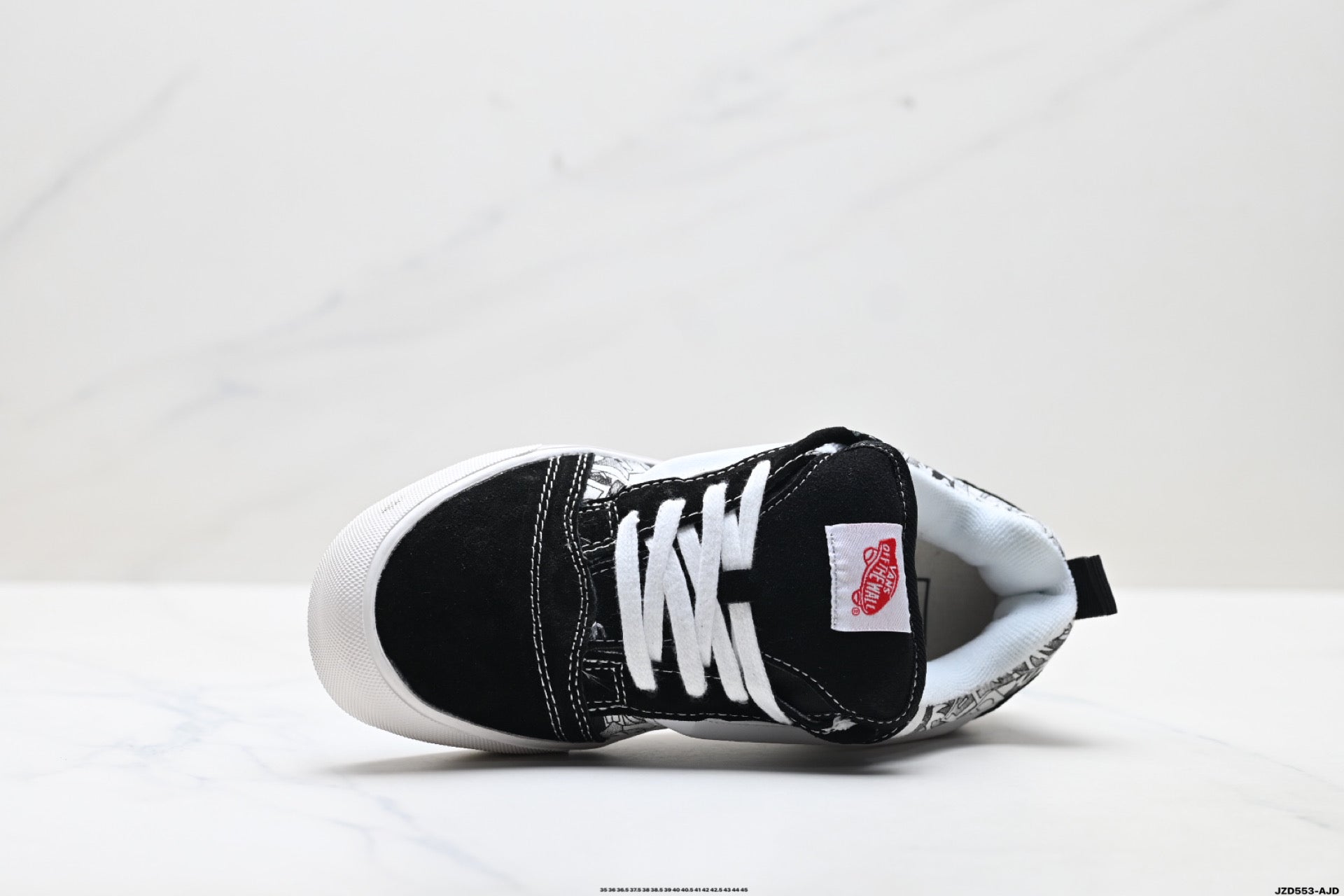 Vans × Sneakersnstuff (SNS) Knu-Skool | Black White Graffiti | VN-OD3HY28