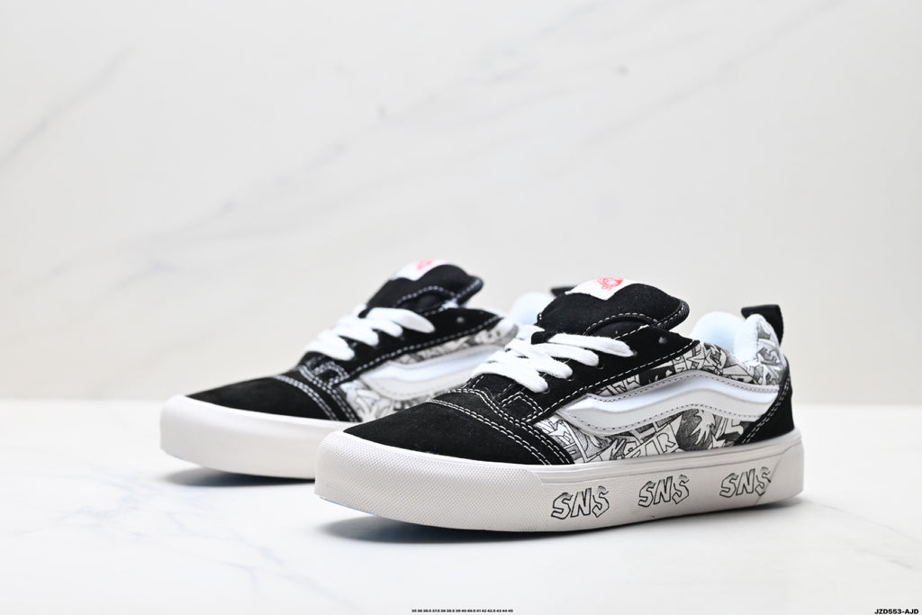 Vans × Sneakersnstuff (SNS) Knu-Skool | Black White Graffiti | VN-OD3HY28