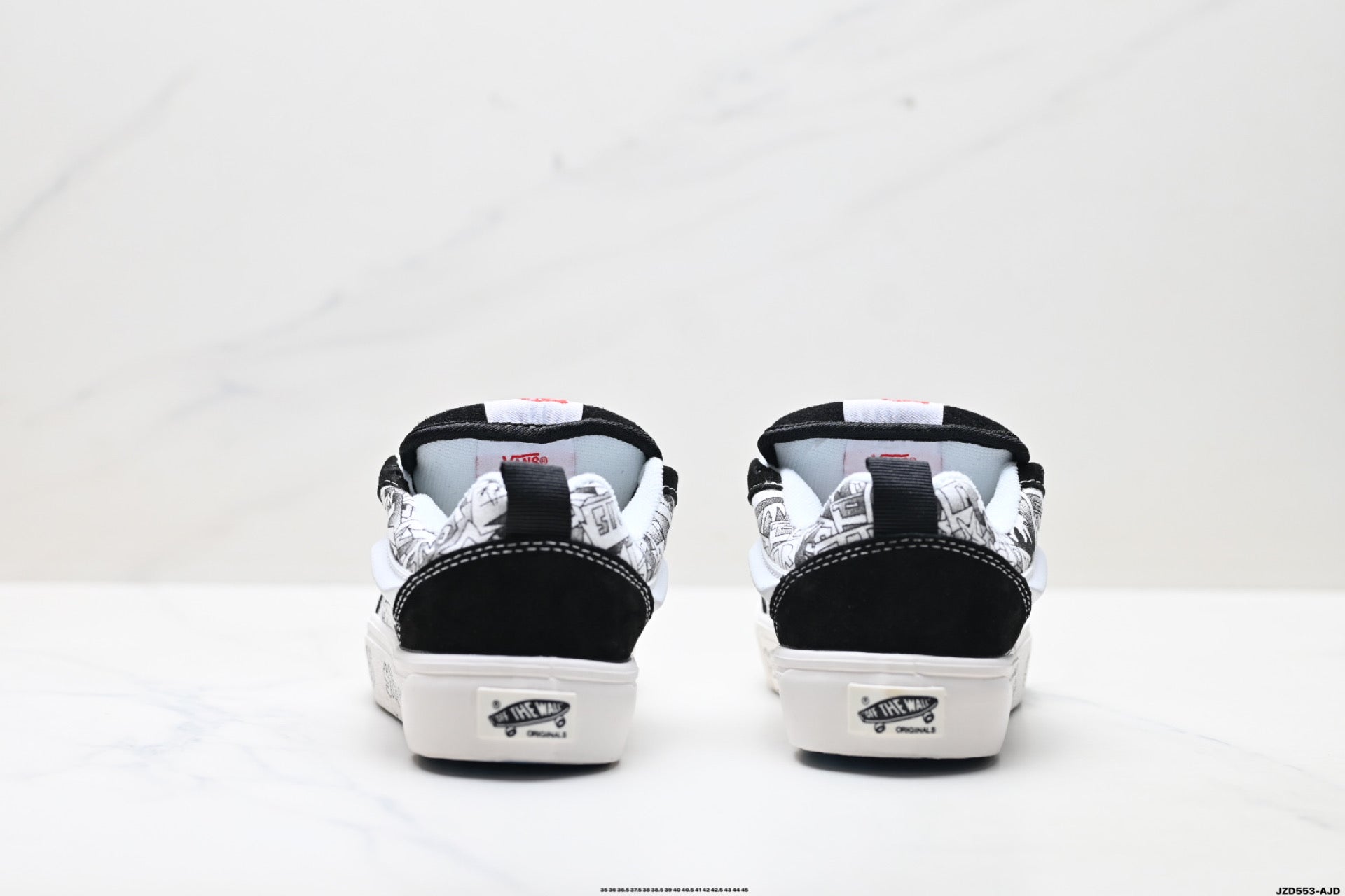 Vans × Sneakersnstuff (SNS) Knu-Skool | Black White Graffiti | VN-OD3HY28