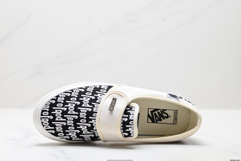 Vans × Fear of God | Slip-On | Black White FOG Allover Print