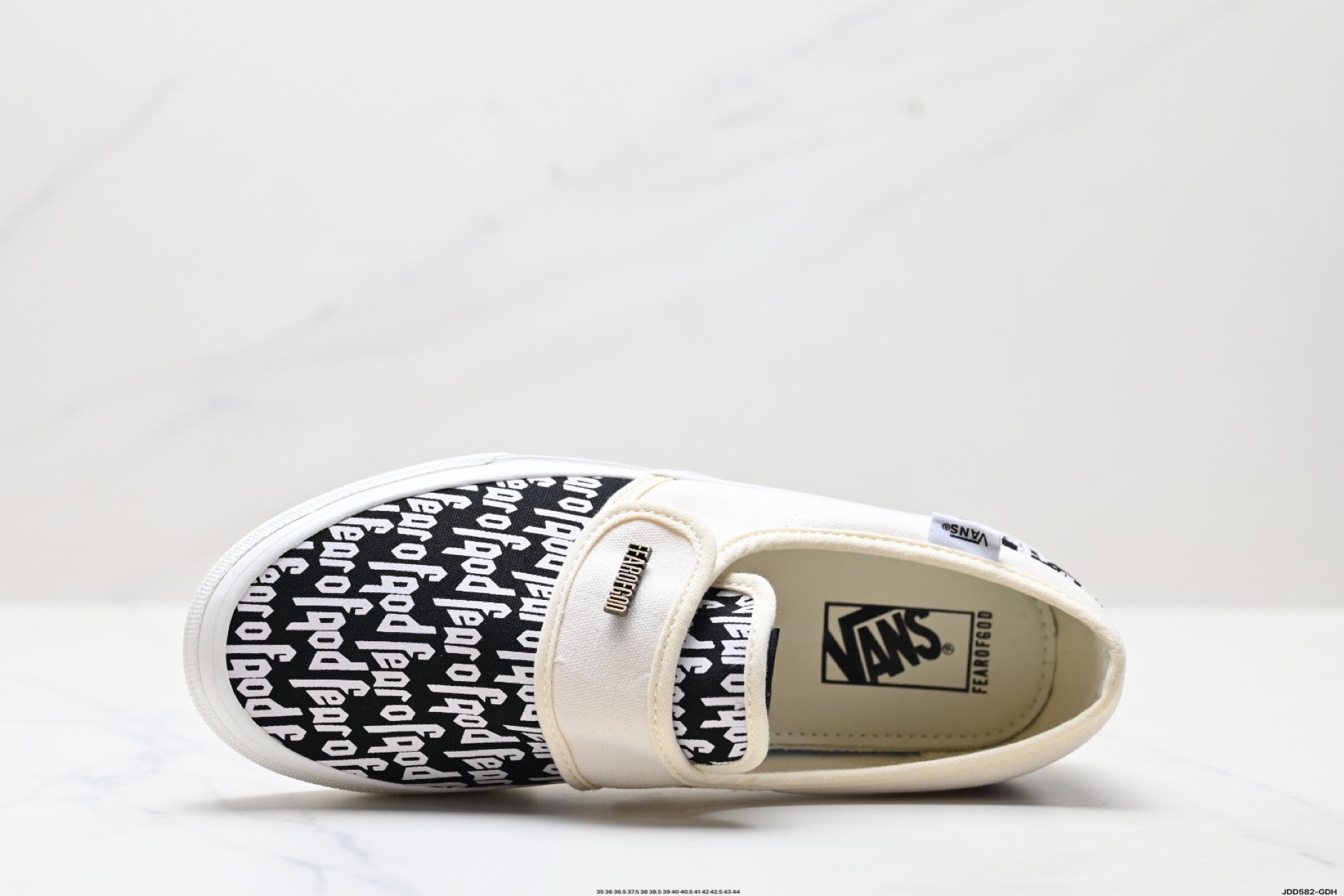 Vans × Fear of God | Slip-On | Black White FOG Allover Print