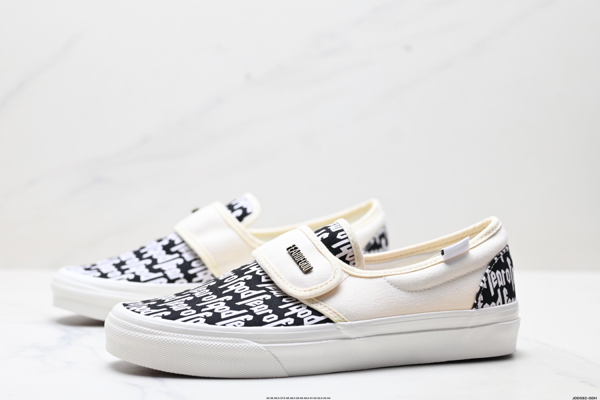 Vans × Fear of God | Slip-On | Black White FOG Allover Print