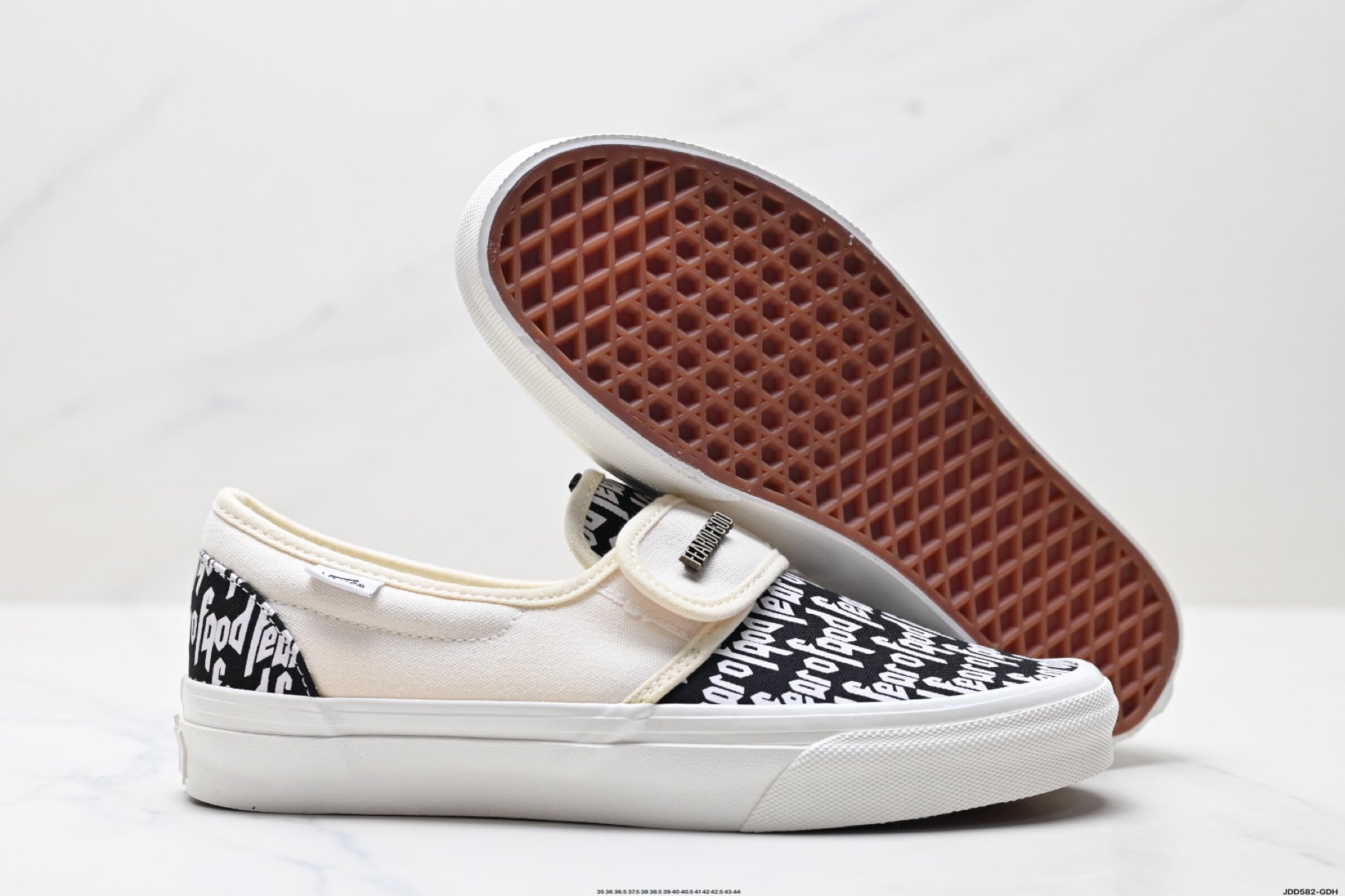 Vans × Fear of God | Slip-On | Black White FOG Allover Print