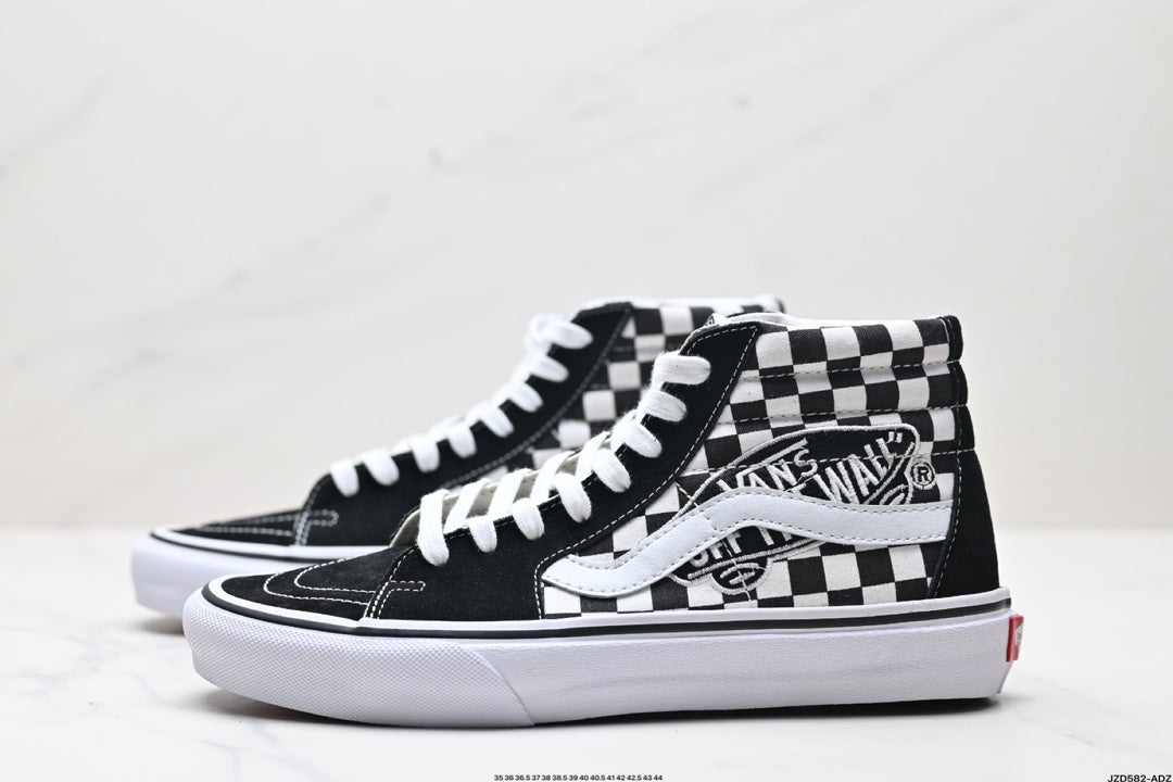 Vans SK8-Hi | Black White Checkerboard | VN0A38GEUPV