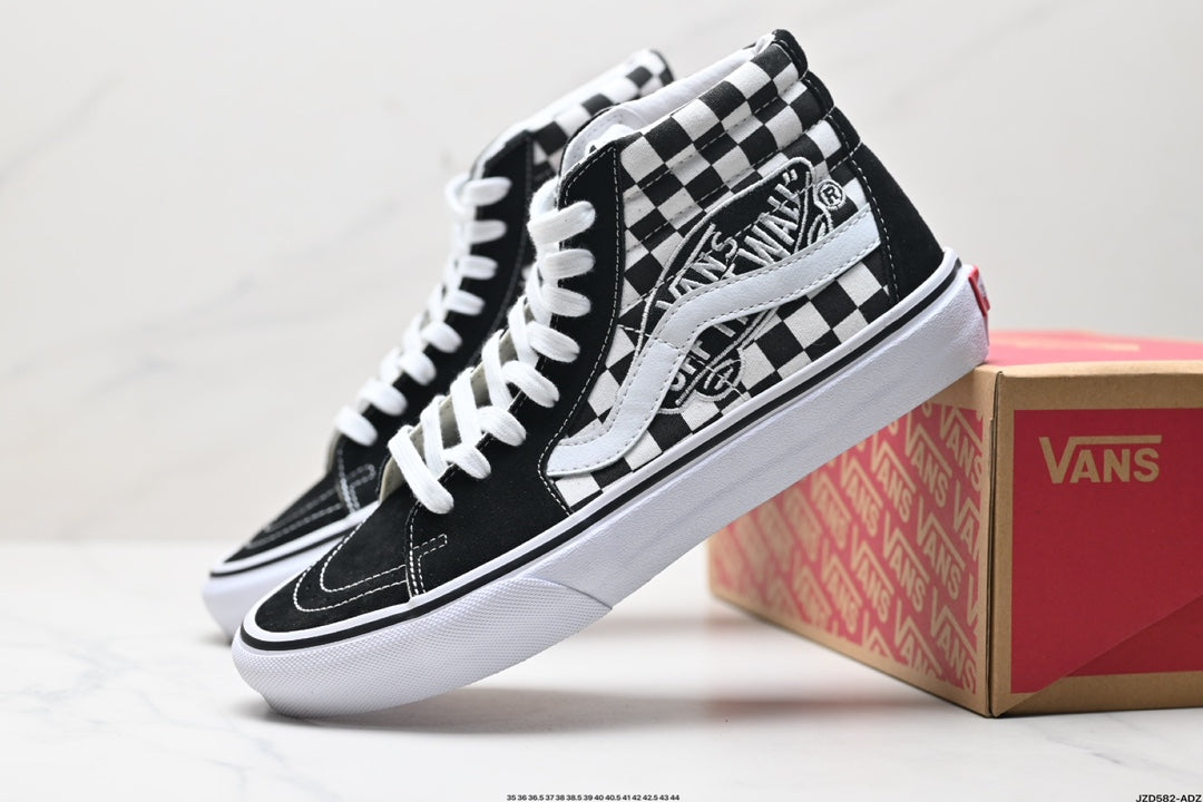 Vans SK8-Hi | Black White Checkerboard | VN0A38GEUPV