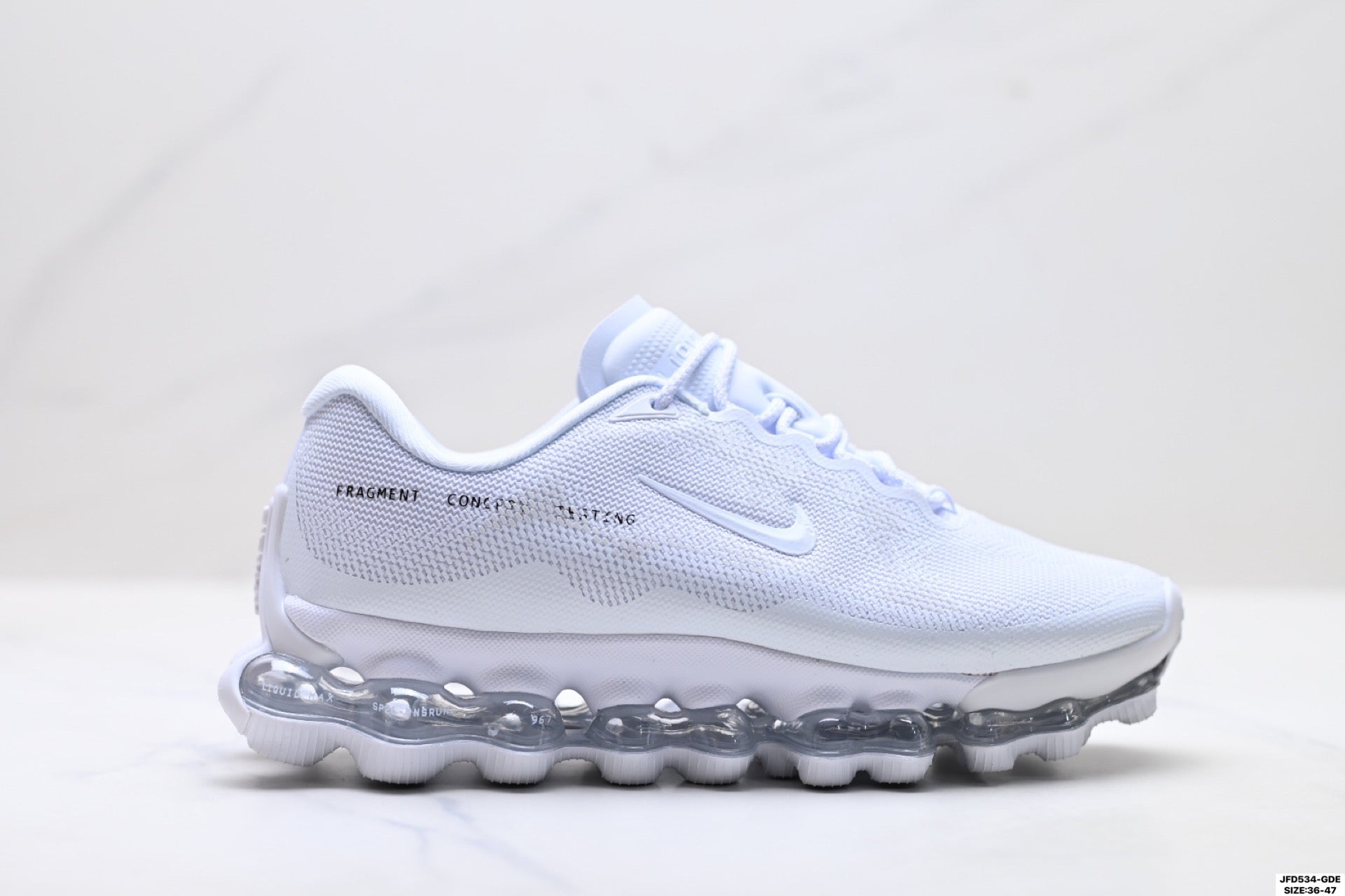 Nike Air Liquid Max × Fragment Design | Triple White Silver | Fujiwara Hiroshi