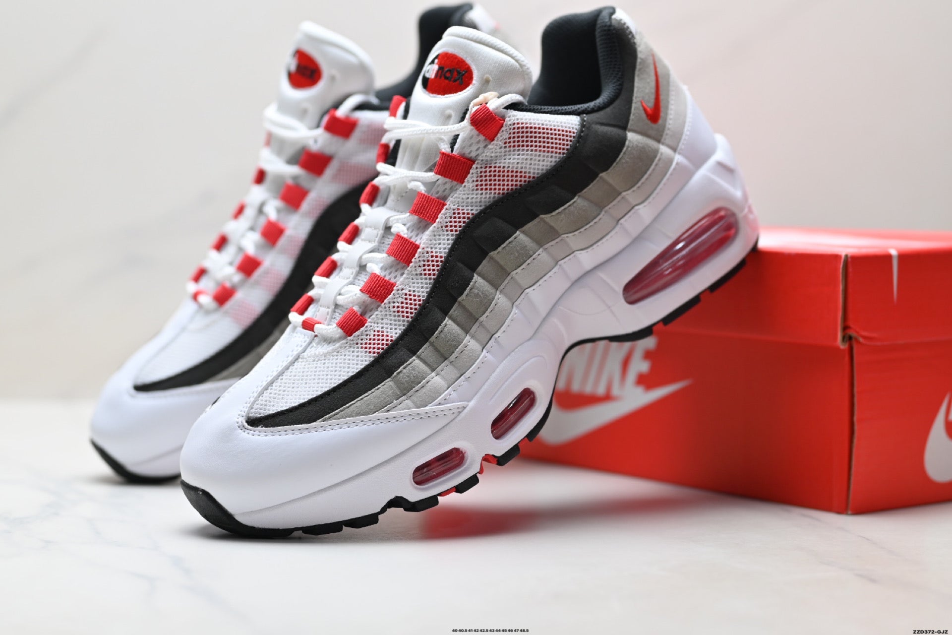 Nike Air Max 95 OG | White University Red Black | IB7862-100