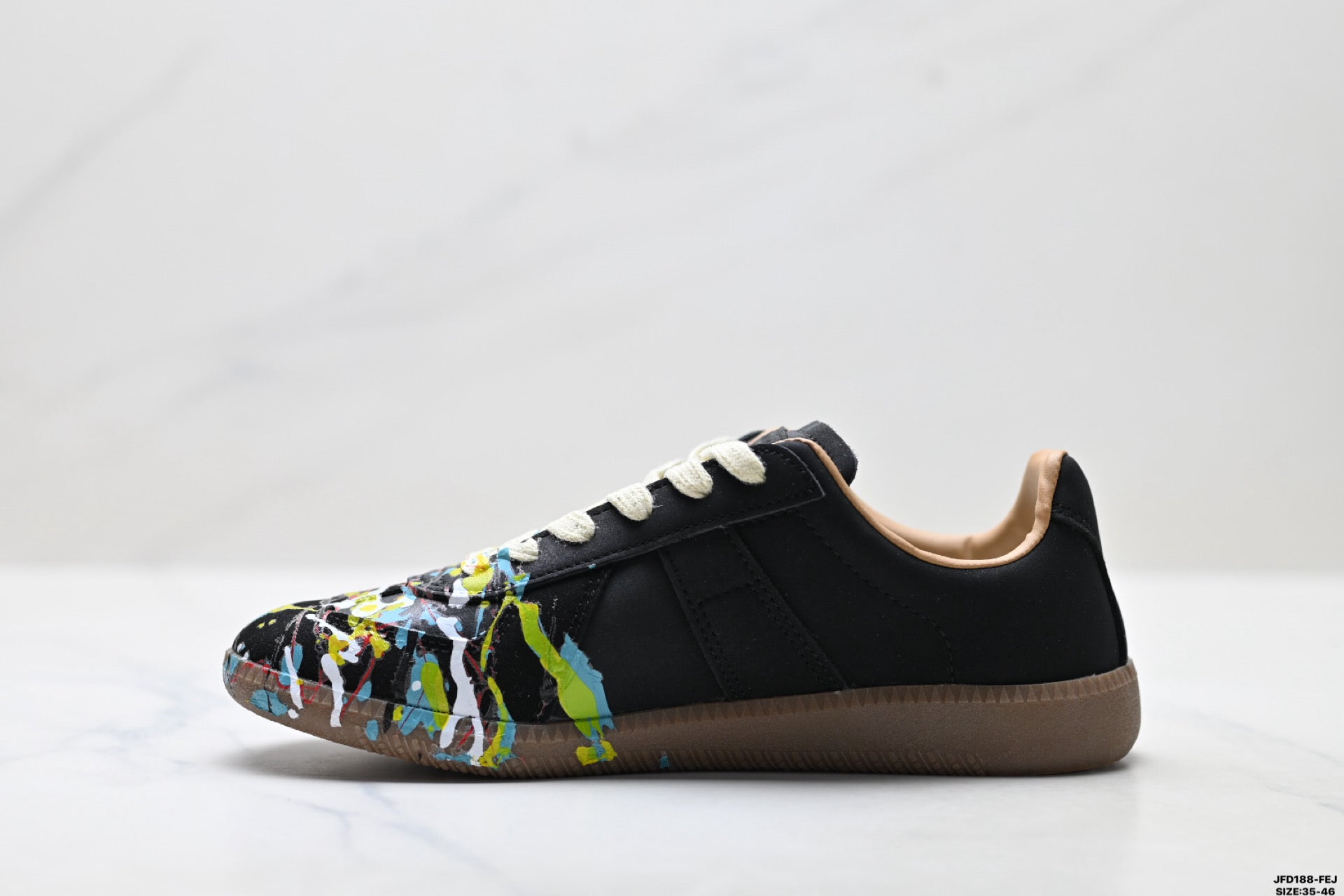 Maison Margiela Replica Wedge Low-Top Sneaker in Calfskin — S57WS0240P1892963