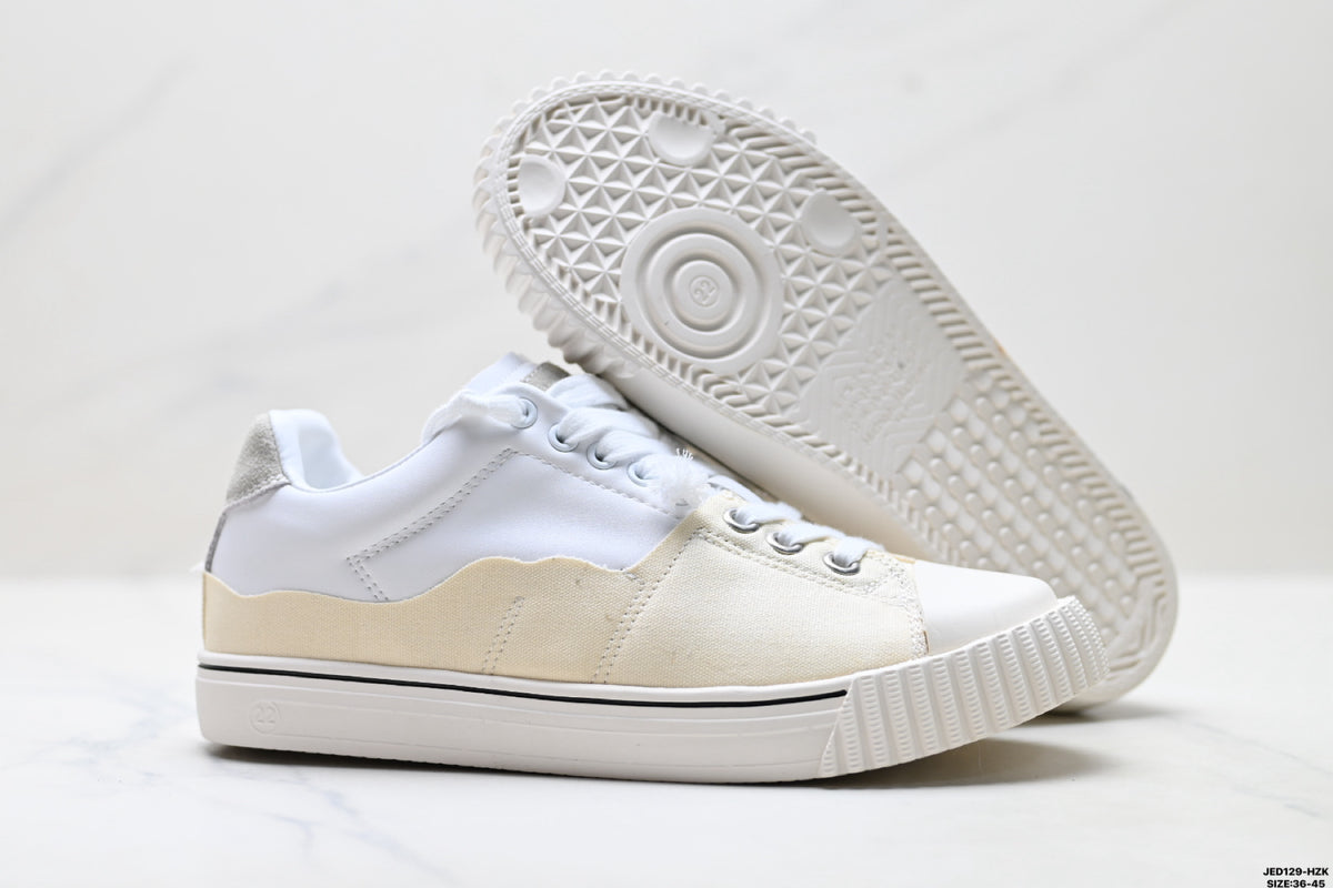 Maison Margiela Evolution Low-Top Sneaker in Leather & Canvas — S58WS0234P5063