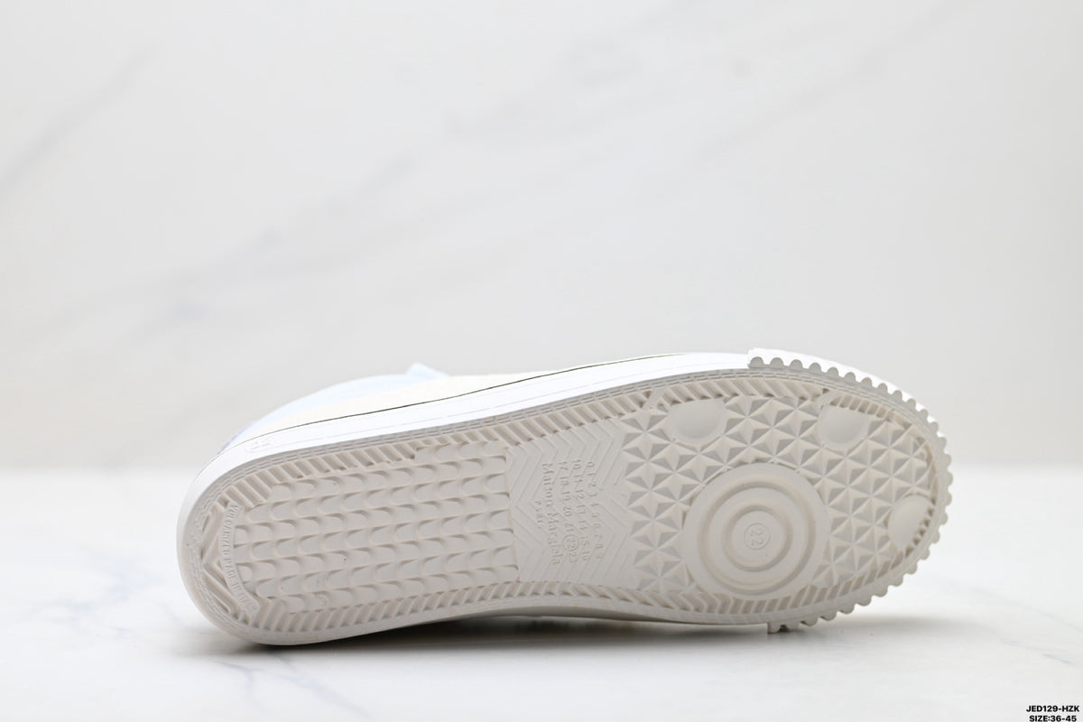 Maison Margiela Evolution Low-Top Sneaker in Leather & Canvas — S58WS0234P5063