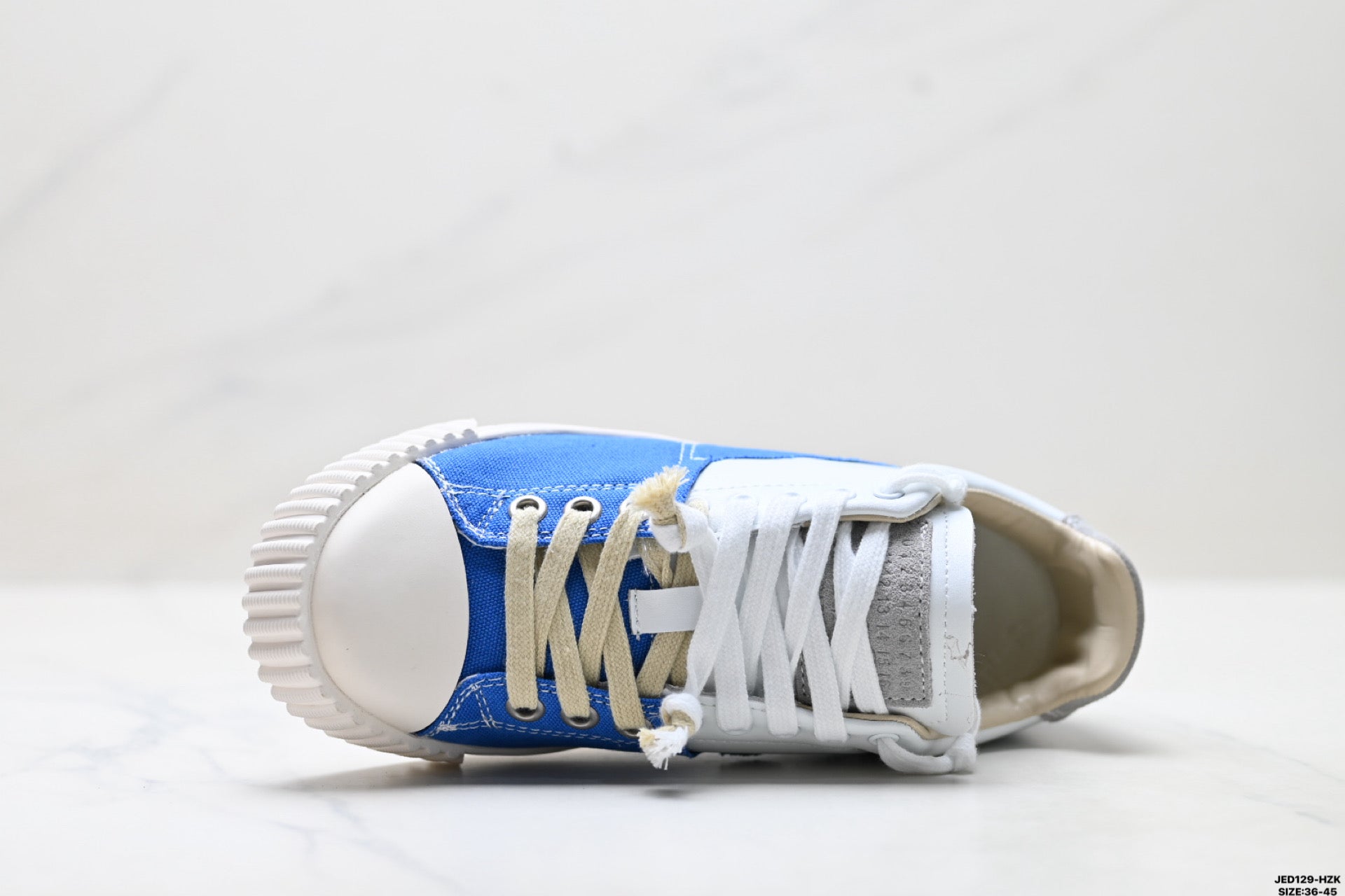 Maison Margiela Evolution Low-Top Sneaker in Leather & Canvas — S57WS0391P6231H9386