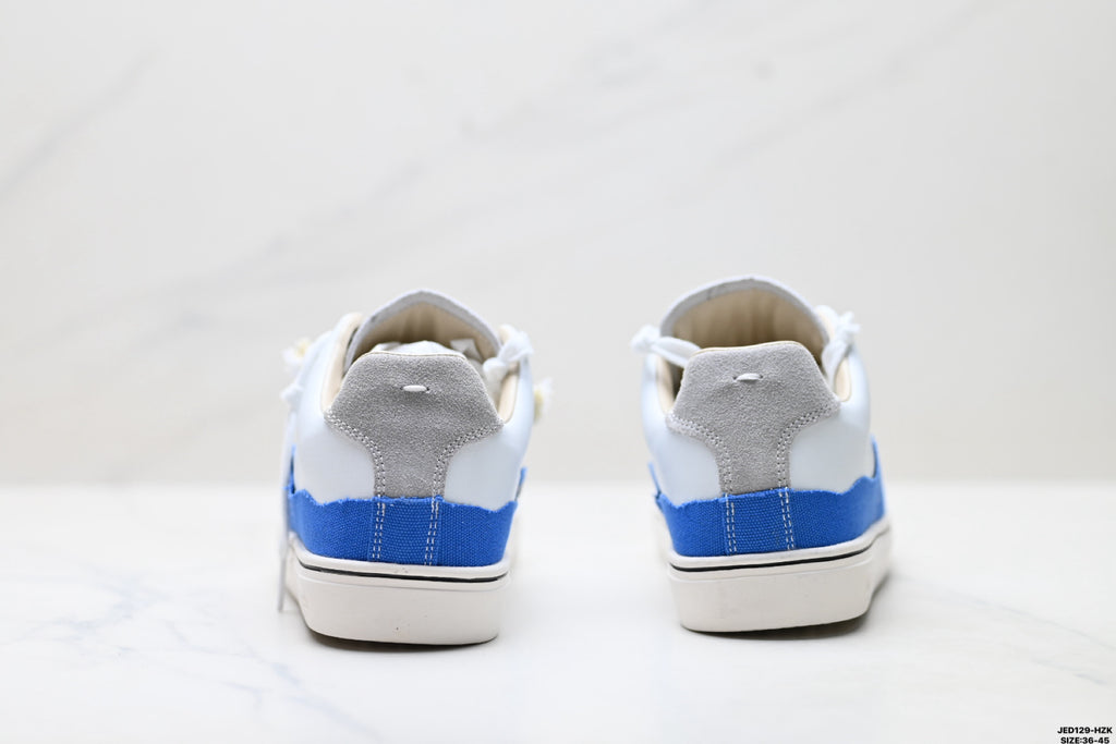 Maison Margiela Evolution Low-Top Sneaker in Leather & Canvas — S57WS0391P6231H9386