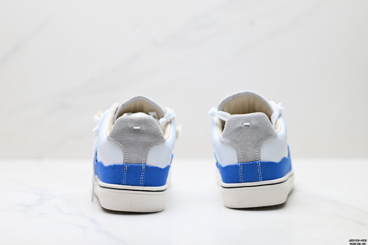 Maison Margiela Evolution Low-Top Sneaker in Leather & Canvas — S57WS0391P6231H9386