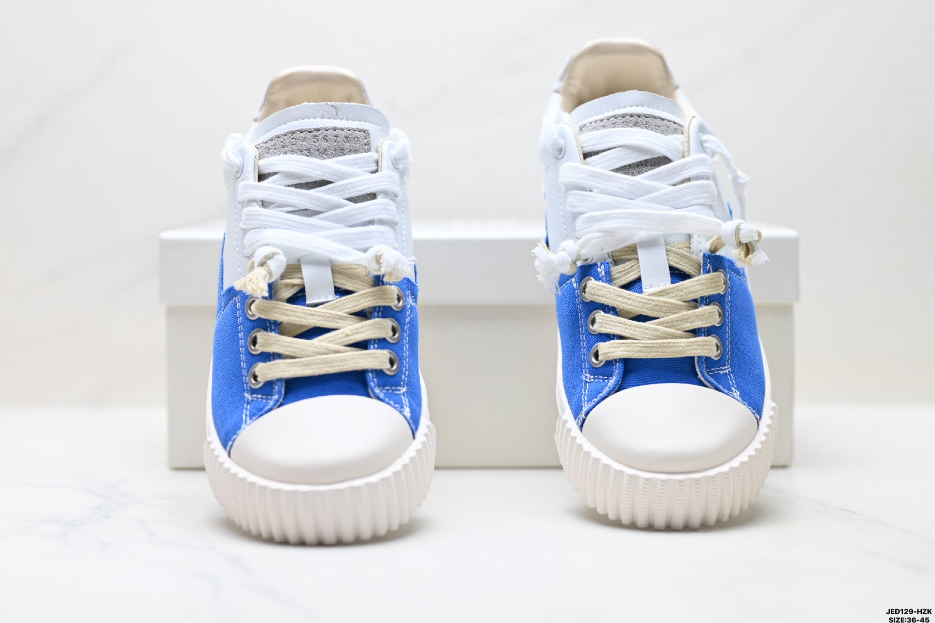 Maison Margiela Evolution Low-Top Sneaker in Leather & Canvas — S57WS0391P6231H9386