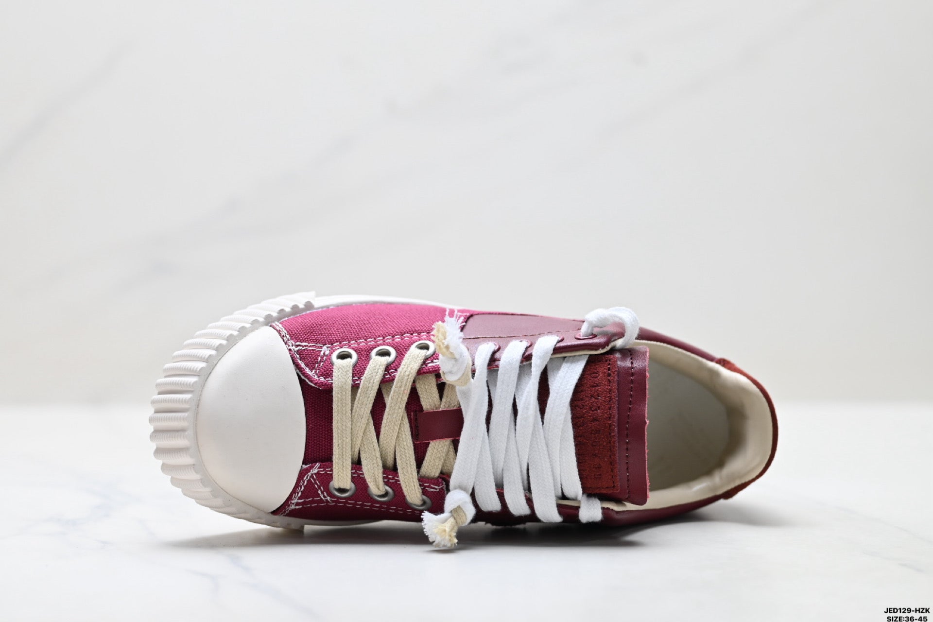Maison Margiela Evolution Low-Top Sneaker in Leather & Canvas — S57WS0391P5063H9397