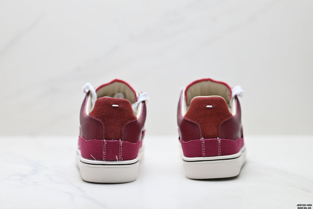 Maison Margiela Evolution Low-Top Sneaker in Leather & Canvas — S57WS0391P5063H9397