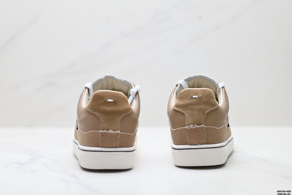 Maison Margiela Evolution Low-Top Sneaker in Leather & Canvas — S57WS0391P5063T2172