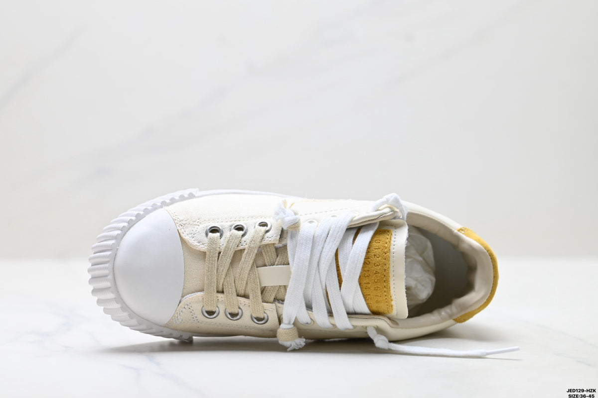 Maison Margiela Evolution Low-Top Sneaker in Leather & Canvas — S58WS0234P5063