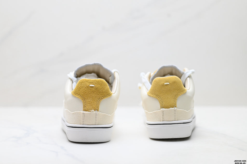 Maison Margiela Evolution Low-Top Sneaker in Leather & Canvas — S58WS0234P5063