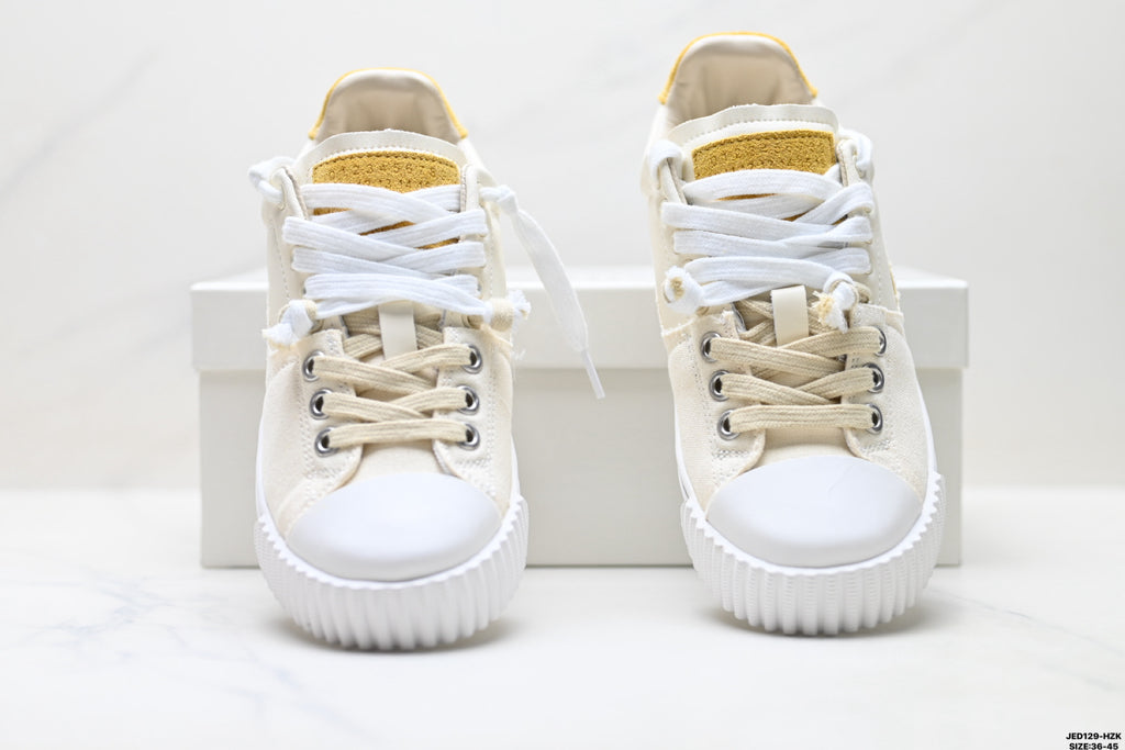 Maison Margiela Evolution Low-Top Sneaker in Leather & Canvas — S58WS0234P5063